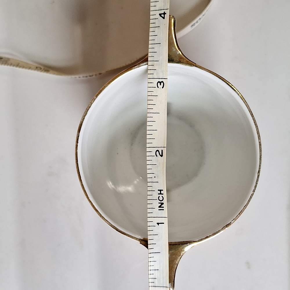 Vintage Okwan China made in Japan - handpainted peach gold lustre with design - Picture 7 of 9